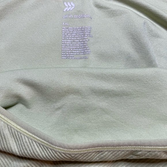 All in Motion Women's Lime Green Ribbed Tank Top Cropped - Picture 3 of 3